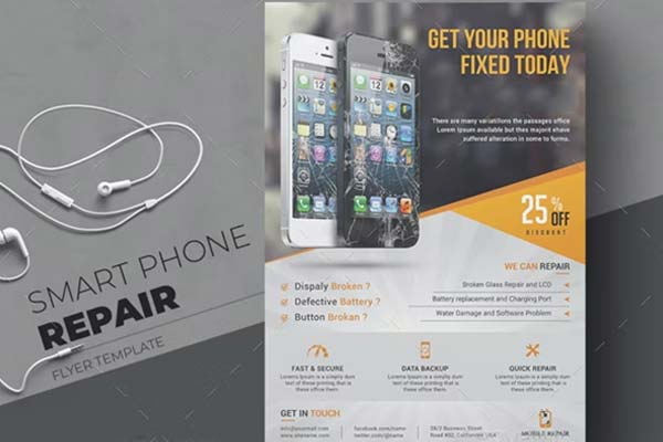 Phone Repair Flyers – Free & Premium Editable PSD, Ai, Word, Doc, InDesign, Vector, EPS, PNG, TIFF Format Templates Download